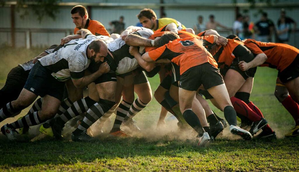 sécurité mêlée crampons rugby 
