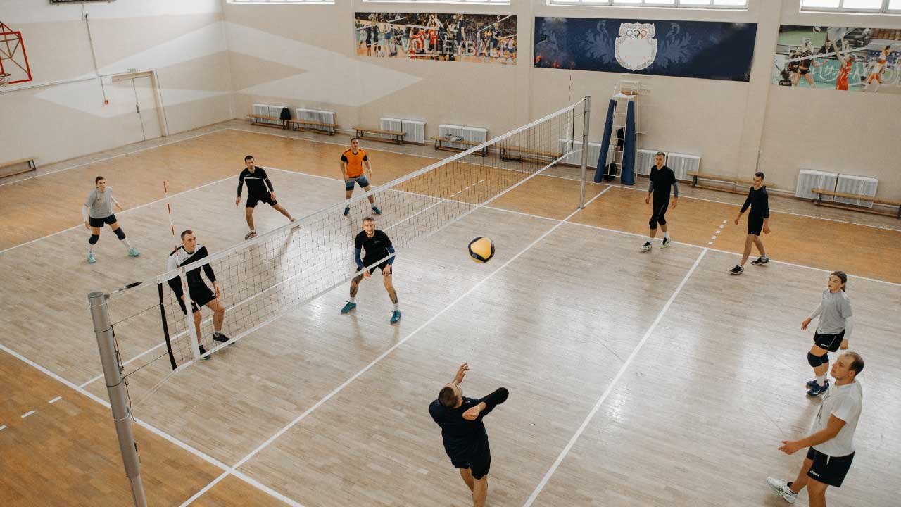 dimensions du terrain de volley-ball