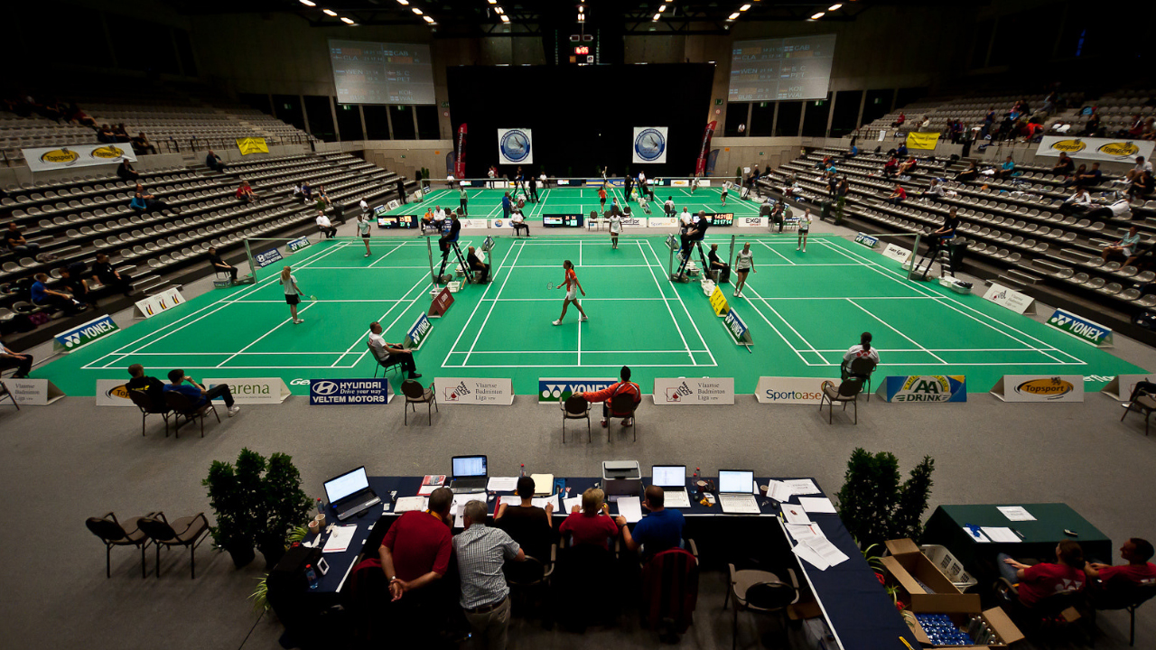 terrain de badminton
