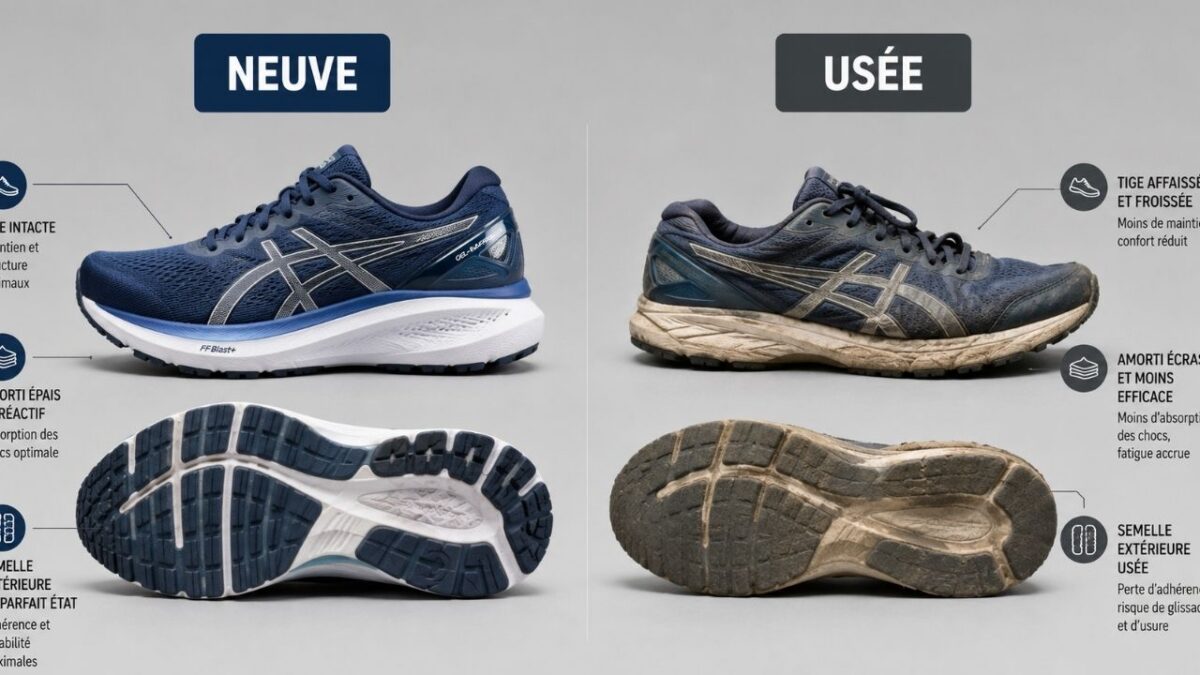 Quand changer ses chaussures de running ? Kilométrage et signes d’usure